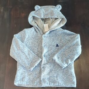 Cozy Blue Kids Hoodie with Bear Ears